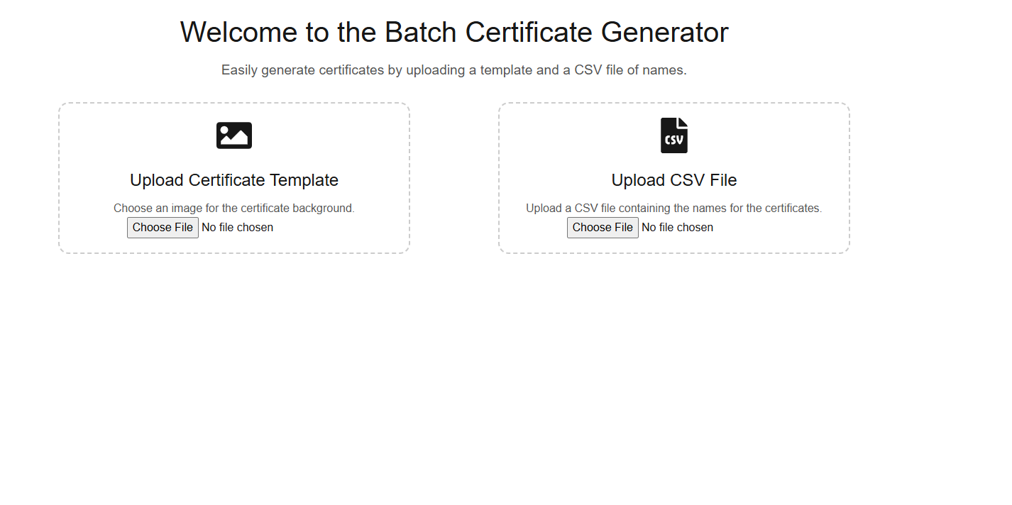 Batch Certificate Generator